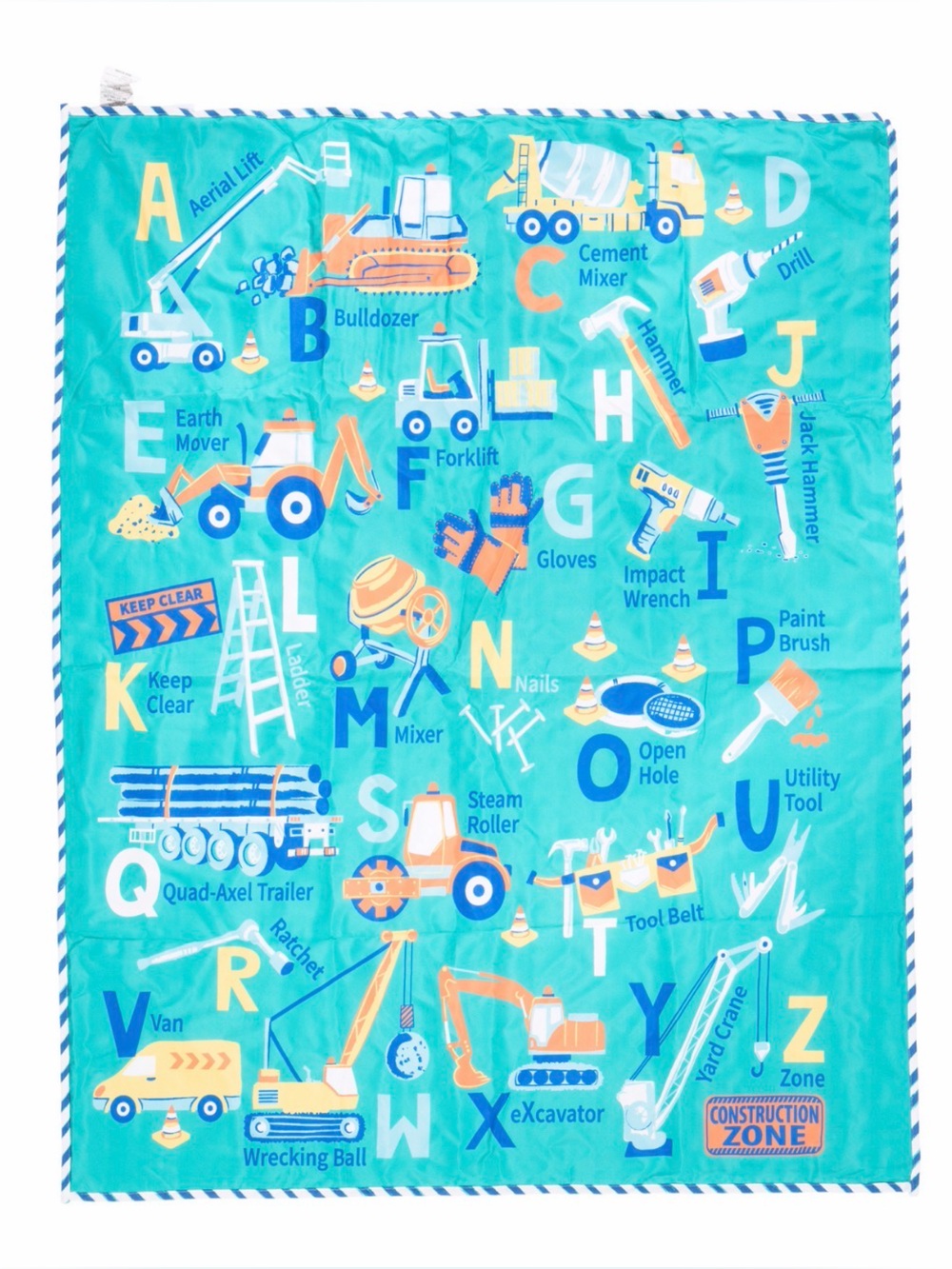Kids Construction Picnic Mat